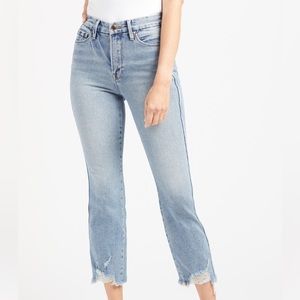 Good American Good Curve Fray Hem Jeans
